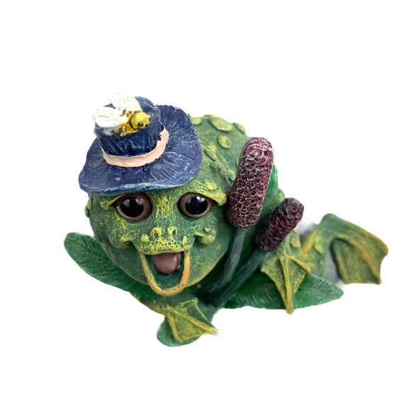 Vintage Frog with Bumblebee on Hat, Collectible Character by Pete Apsit - Picture 5 of 8